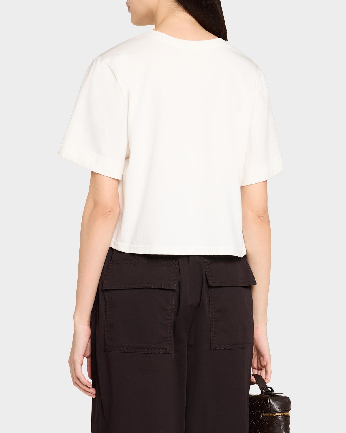 Kali Cropped Cotton Tee - thumbnail 3