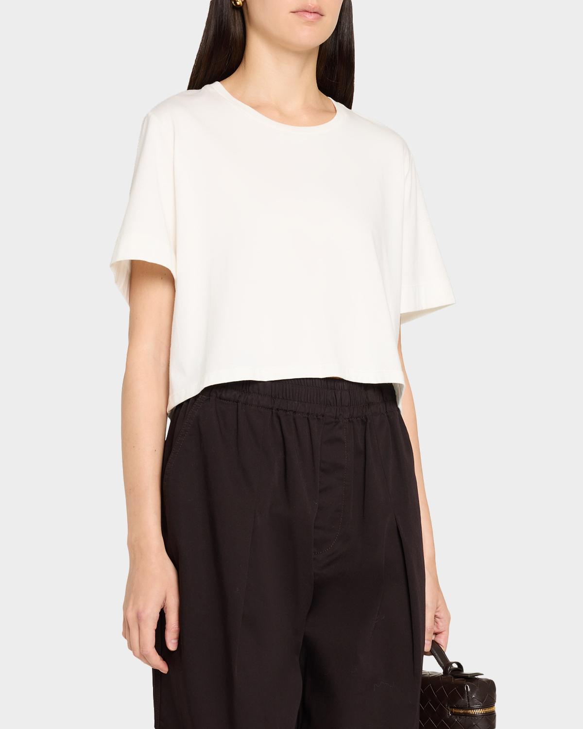 Kali Cropped Cotton Tee - thumbnail 4