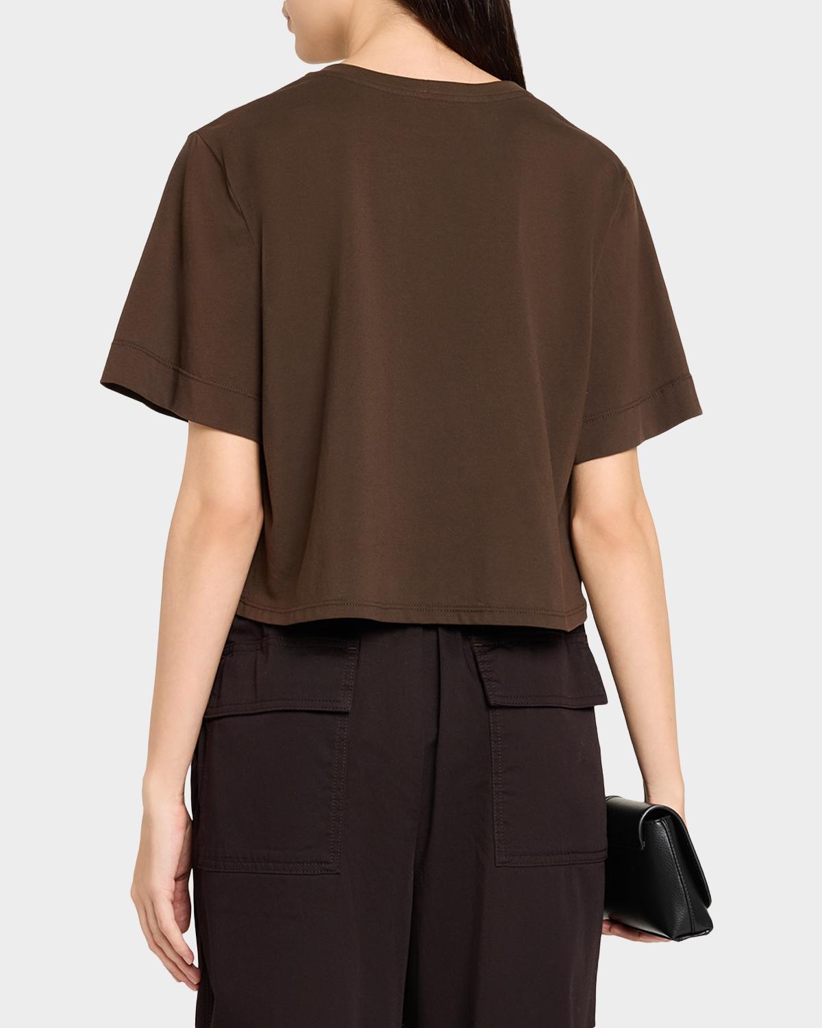 Kali Cropped Cotton Tee - thumbnail 8