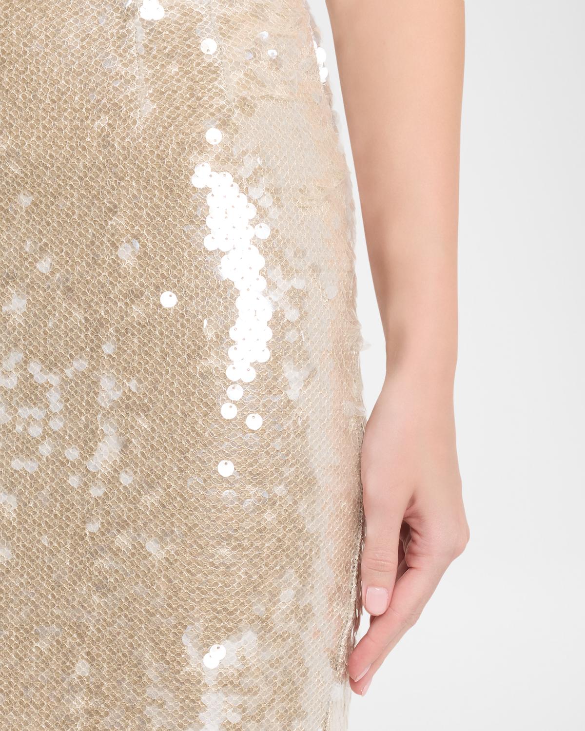 Sequined Pencil Skirt - thumbnail 5