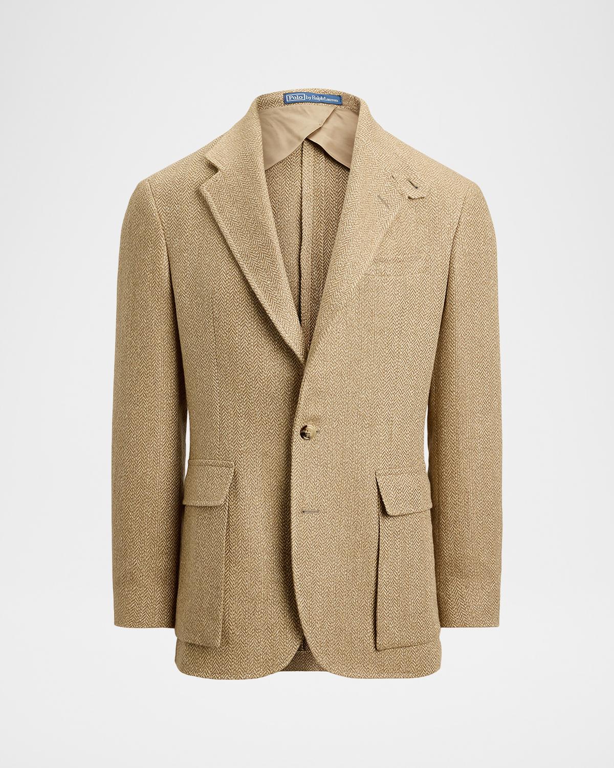 Polo Ralph Lauren Men's Herringbone Linen Blend Single-Breasted