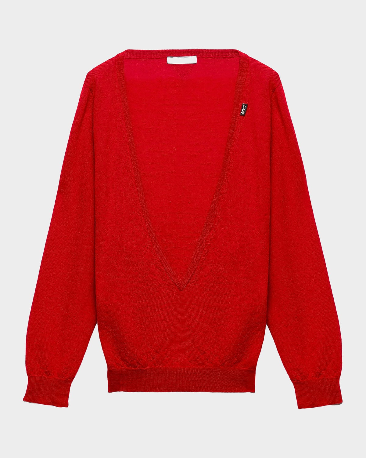 Plunging V-Neck Cashmere Sweater | Neiman Marcus