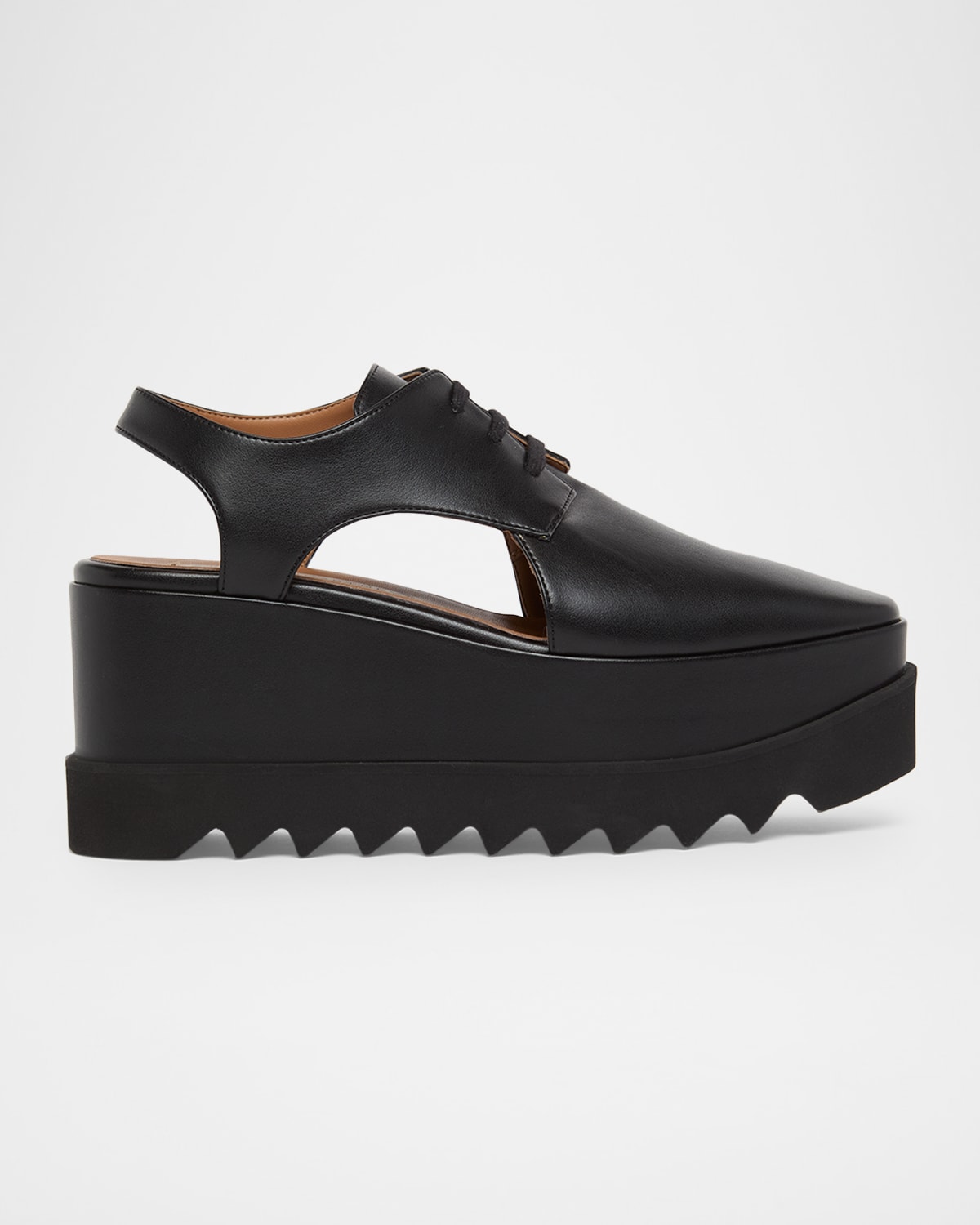 Stella McCartney 75mm Elyse Slingback Platform Sandals | Neiman Marcus