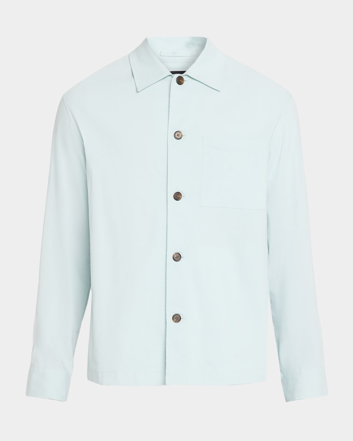 Theory Men's Organic Linen Pocket Overshirt | Neiman Marcus
