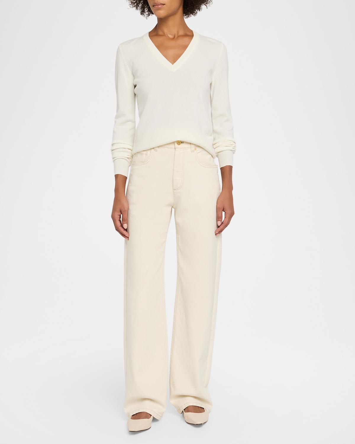V-Neck Cashmere Sweater - thumbnail 2