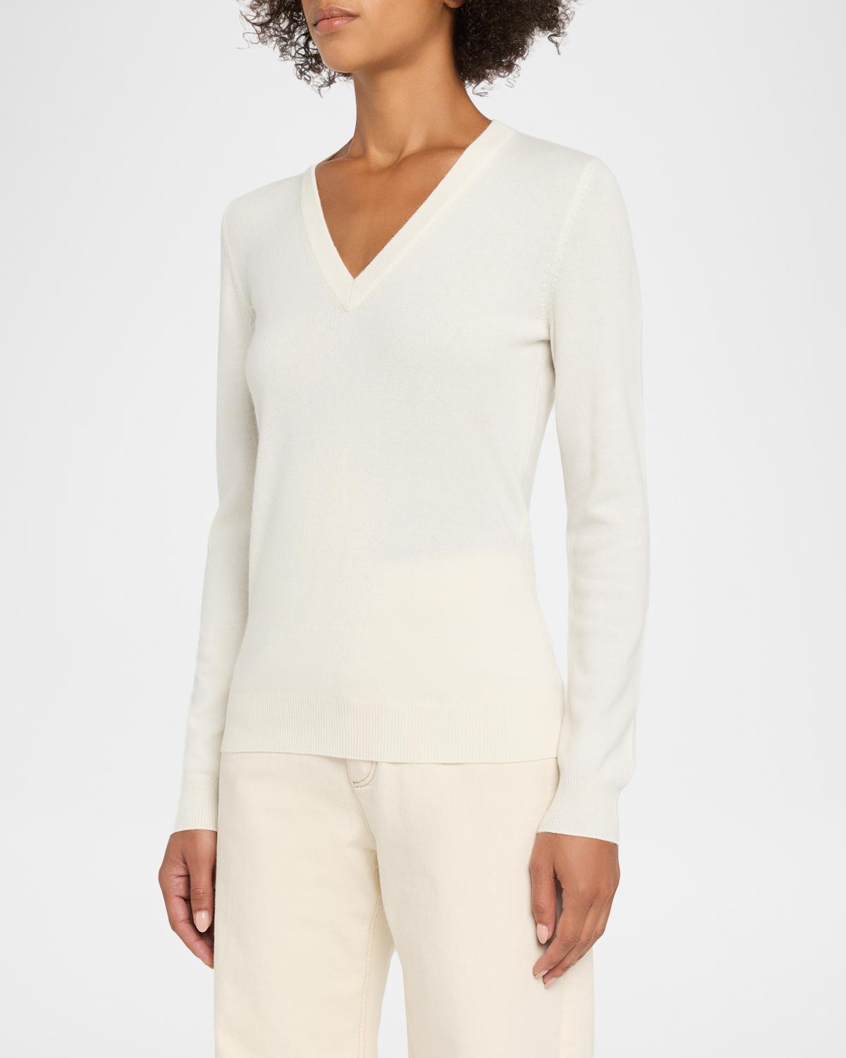 V-Neck Cashmere Sweater - thumbnail 4