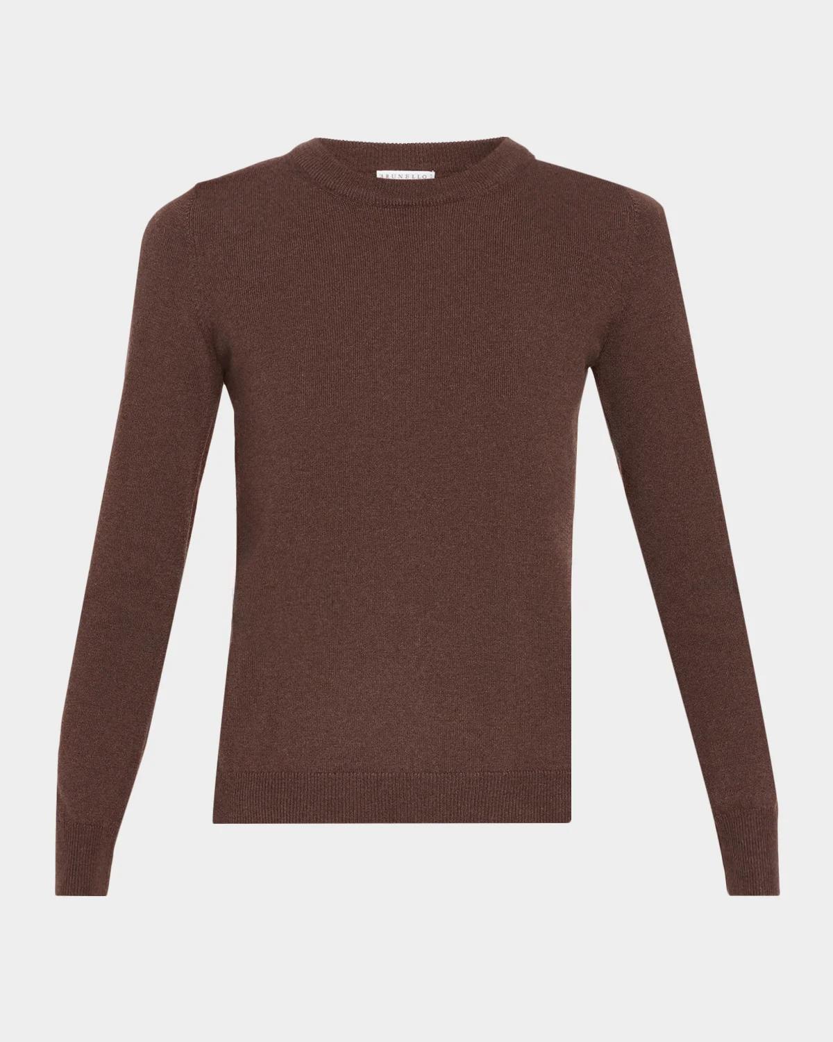 Cashmere Rib Crewneck Sweater