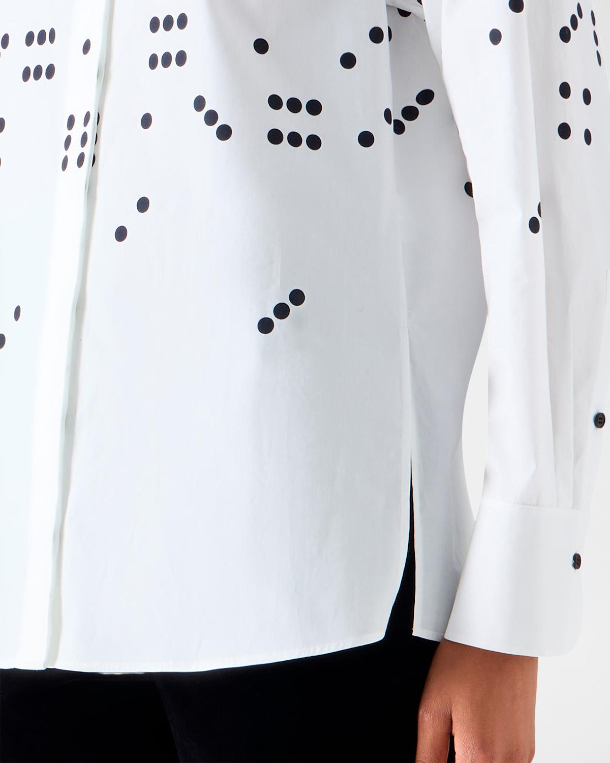 Dice Print Poplin Cotton Shirt - thumbnail 6