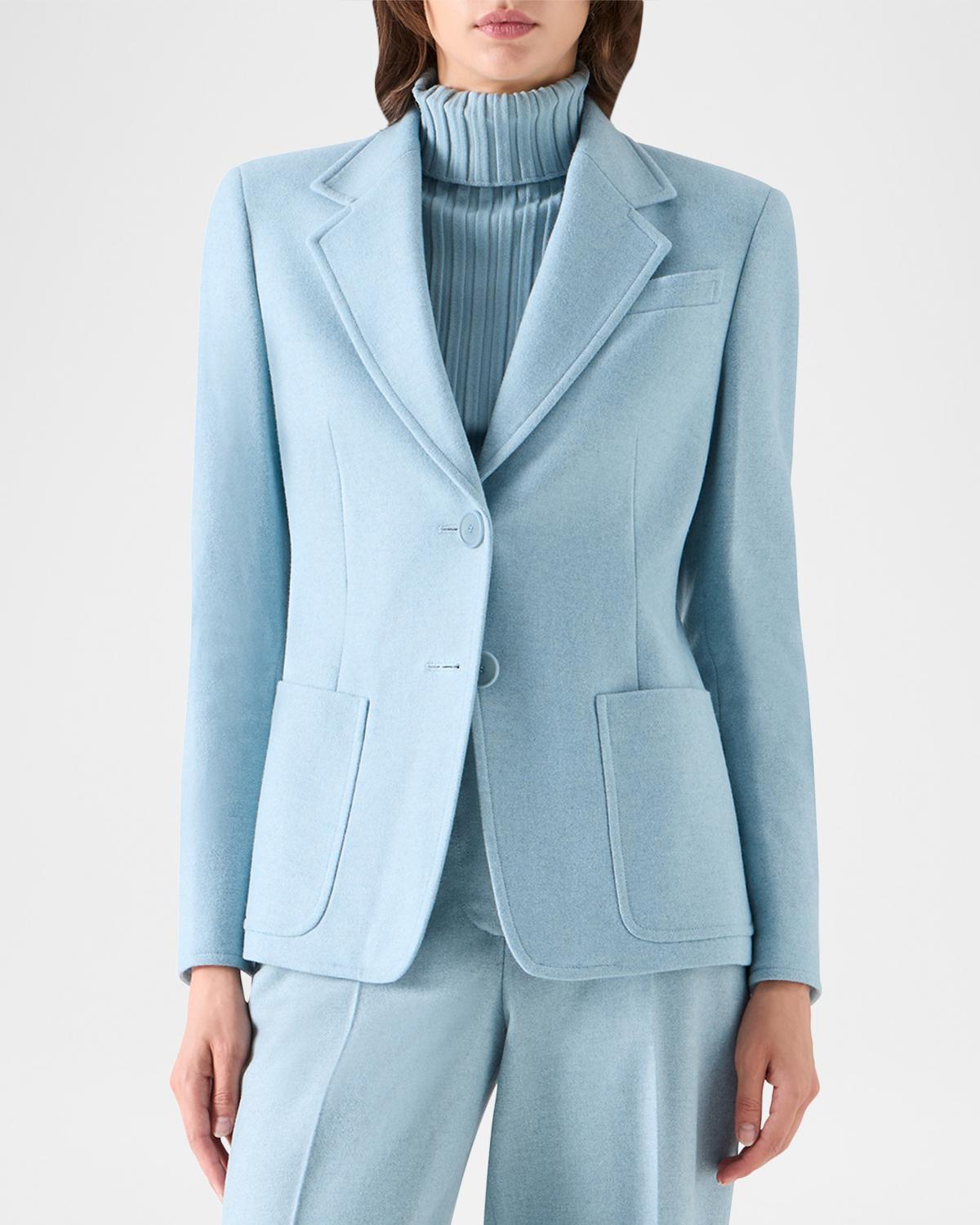 Wool Flannel Blazer - thumbnail 4