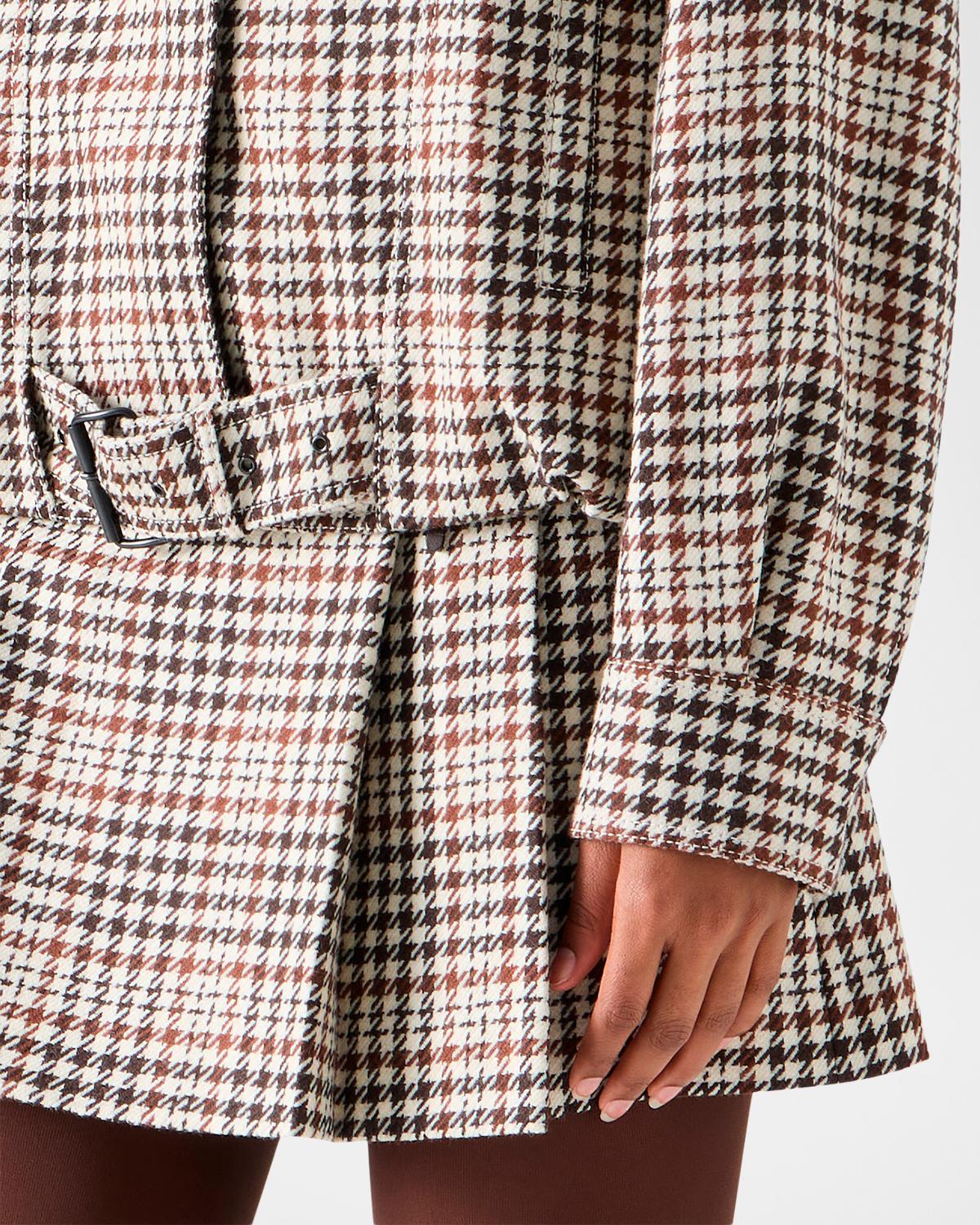 Houndstooth Tweed Wool-Blend Blouson Jacket - thumbnail 6