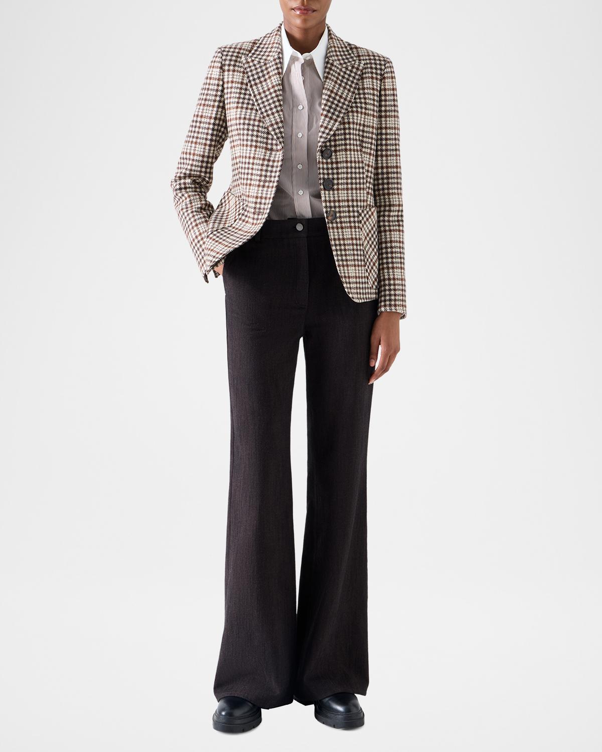 Tweed Check Wool-Blend Blazer - thumbnail 2