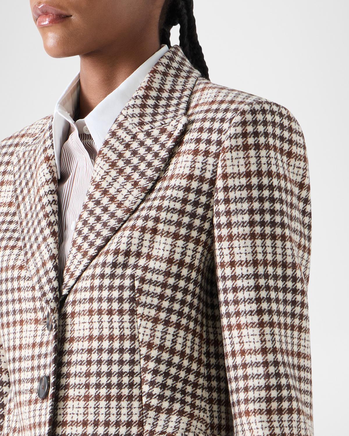 Tweed Check Wool-Blend Blazer - thumbnail 6