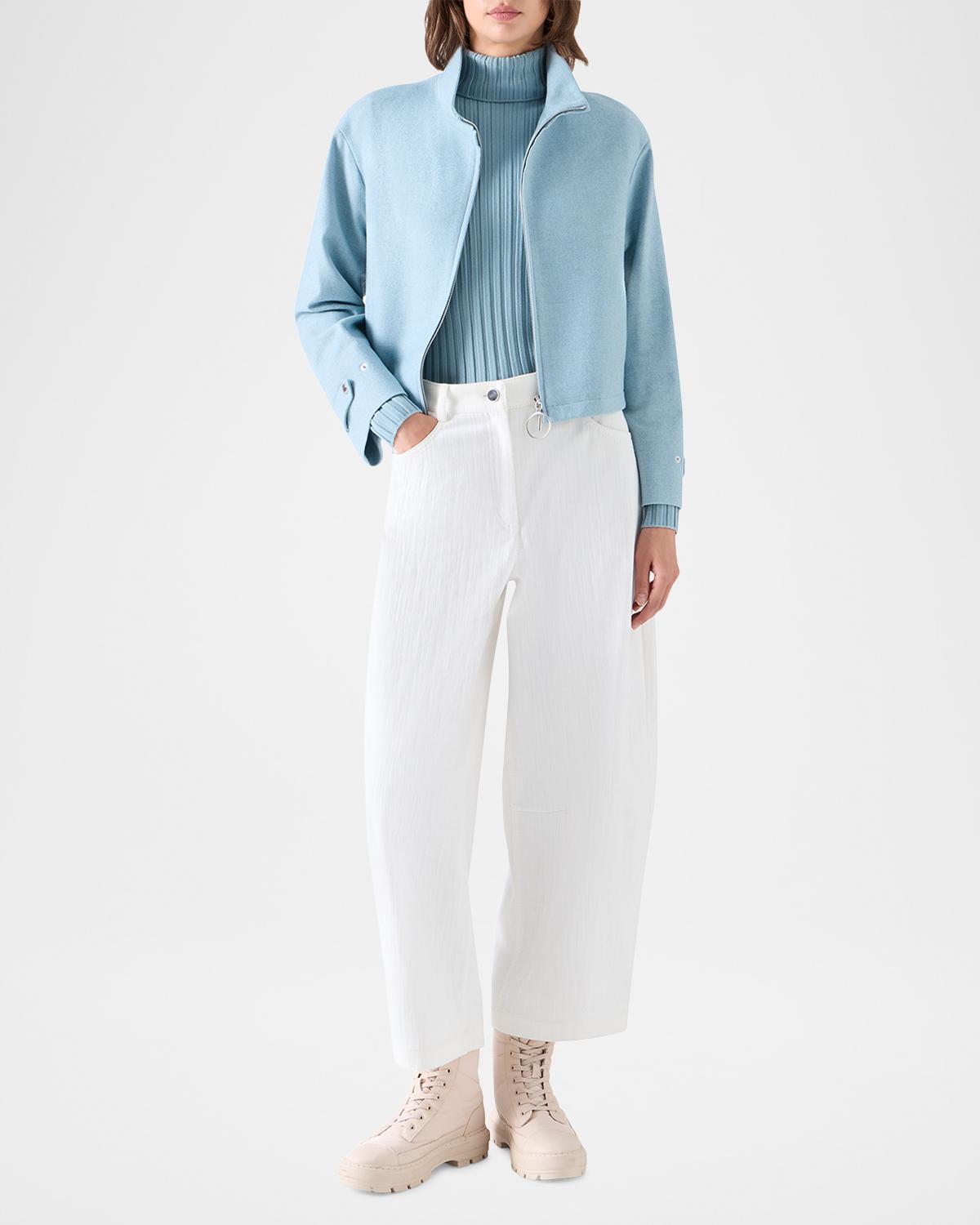 Wool-Blend Blouson Jacket - thumbnail 2