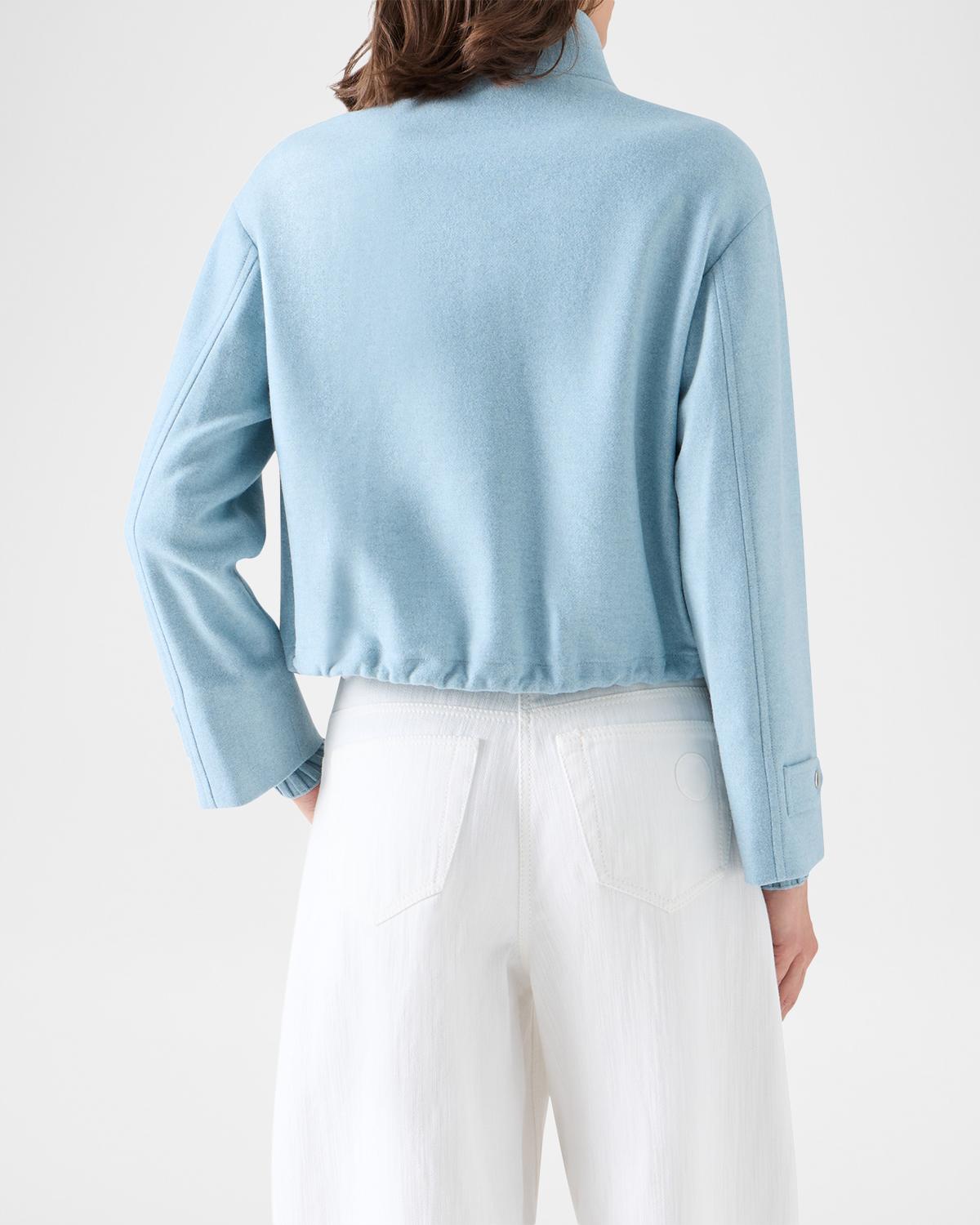Wool-Blend Blouson Jacket - thumbnail 3