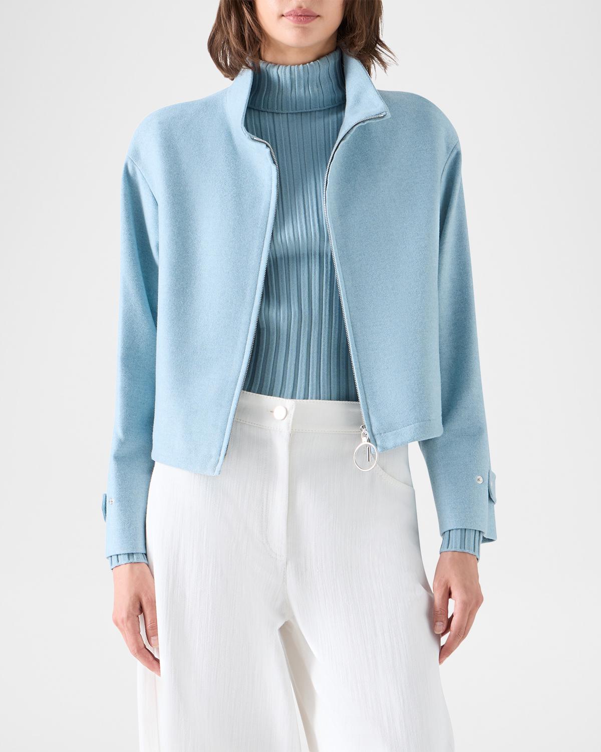 Wool-Blend Blouson Jacket - thumbnail 4