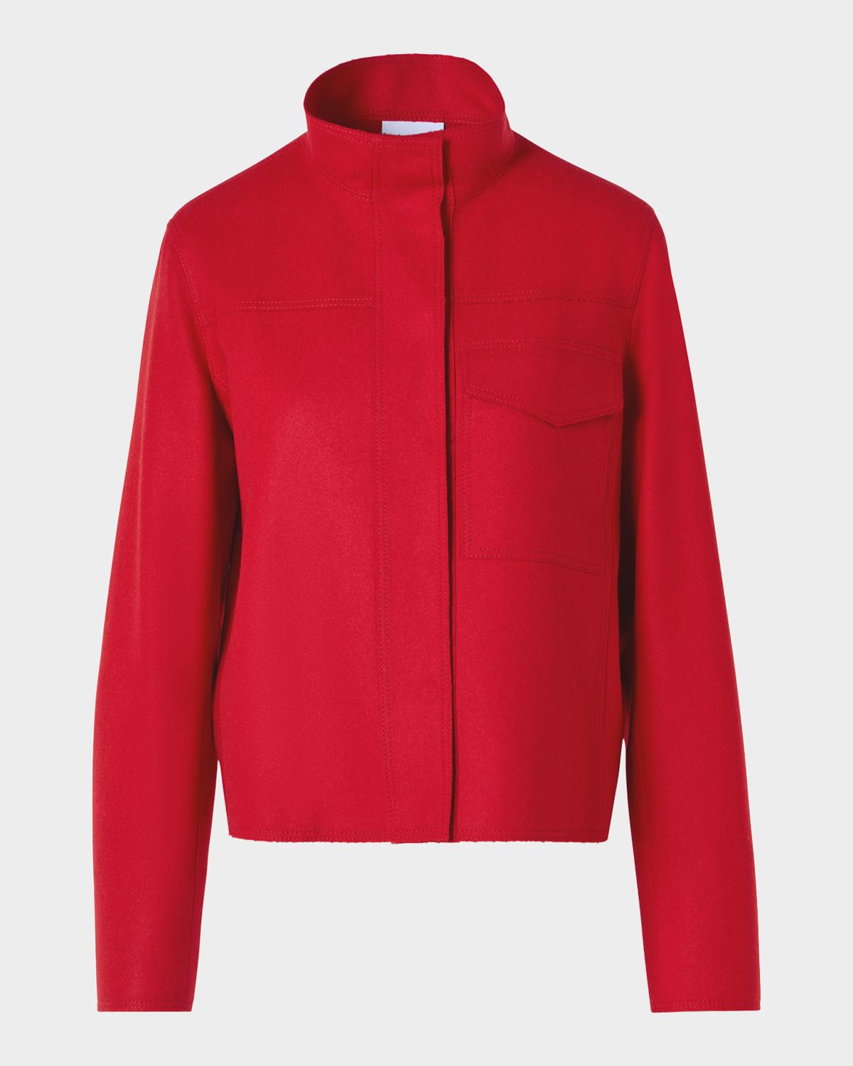 Taglio Vivo Felted Wool Blend Jacket