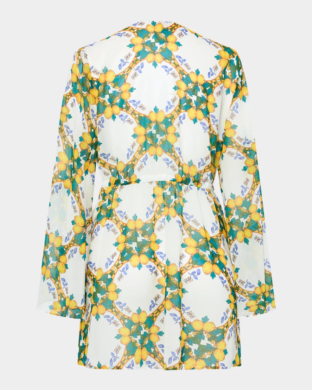 Jessie Lemon Tile Mini Coverup - thumbnail 3