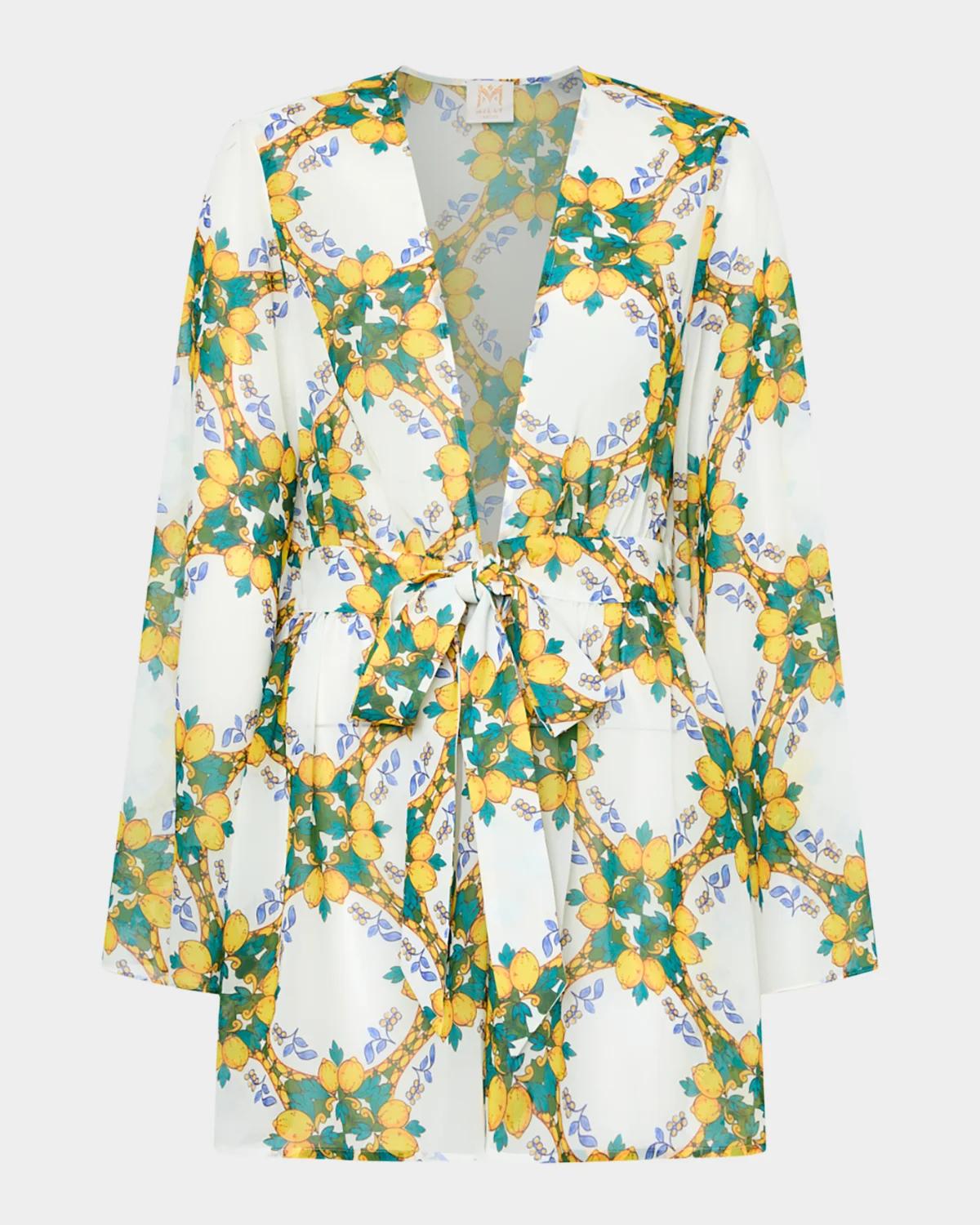 Jessie Lemon Tile Mini Coverup