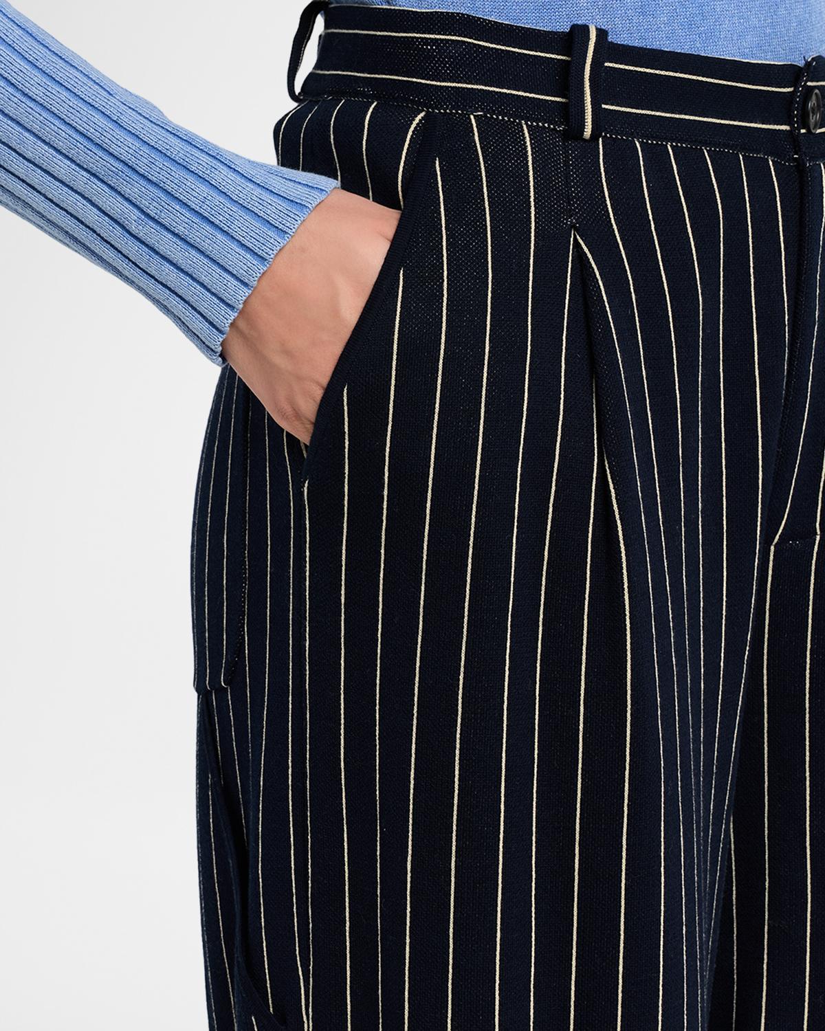 Pinstripe Carpenter Pants - thumbnail 5
