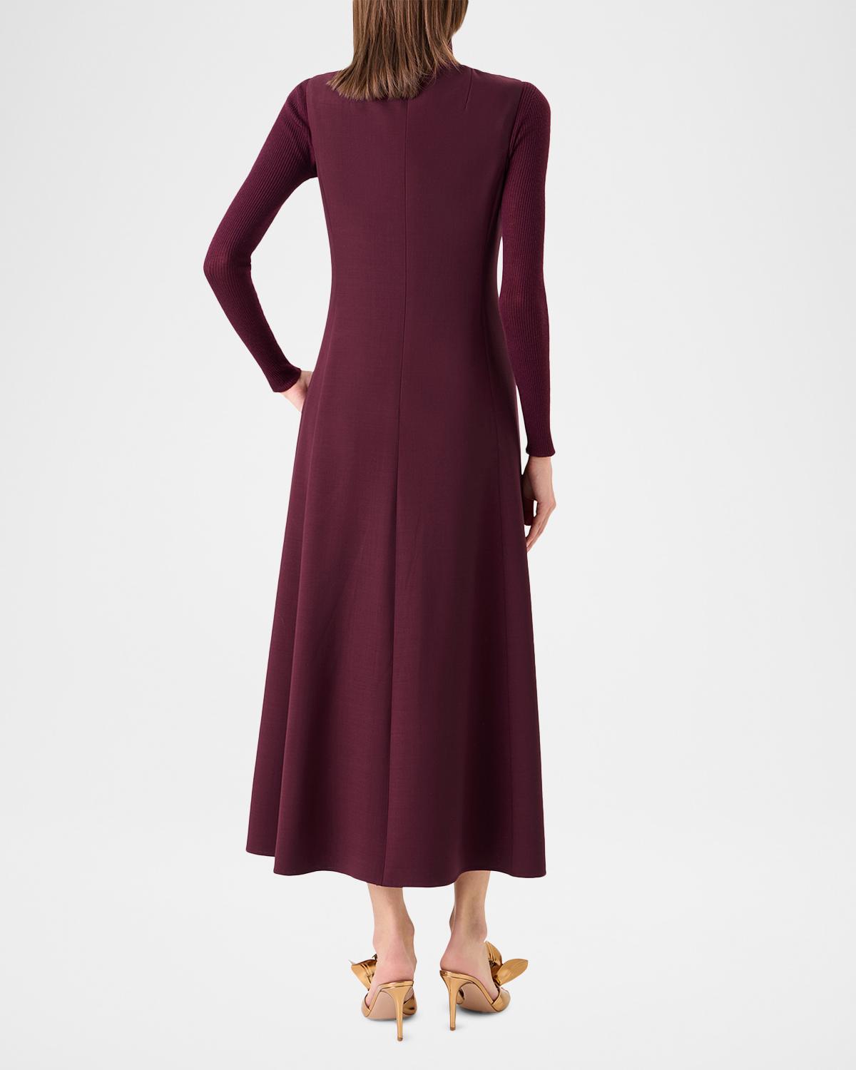 Turtleneck Cashmere-Silk Rib Seamless Sweater - thumbnail 2