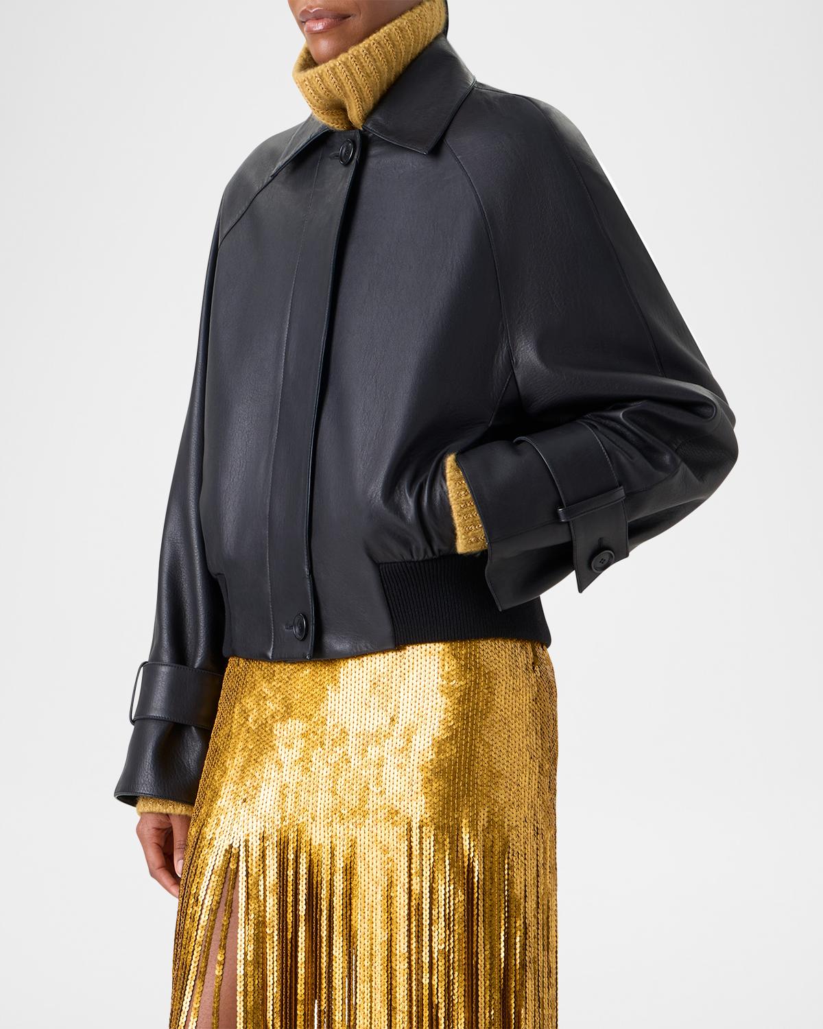 Kallisto Lamb Nappa Leather Jacket - thumbnail 4