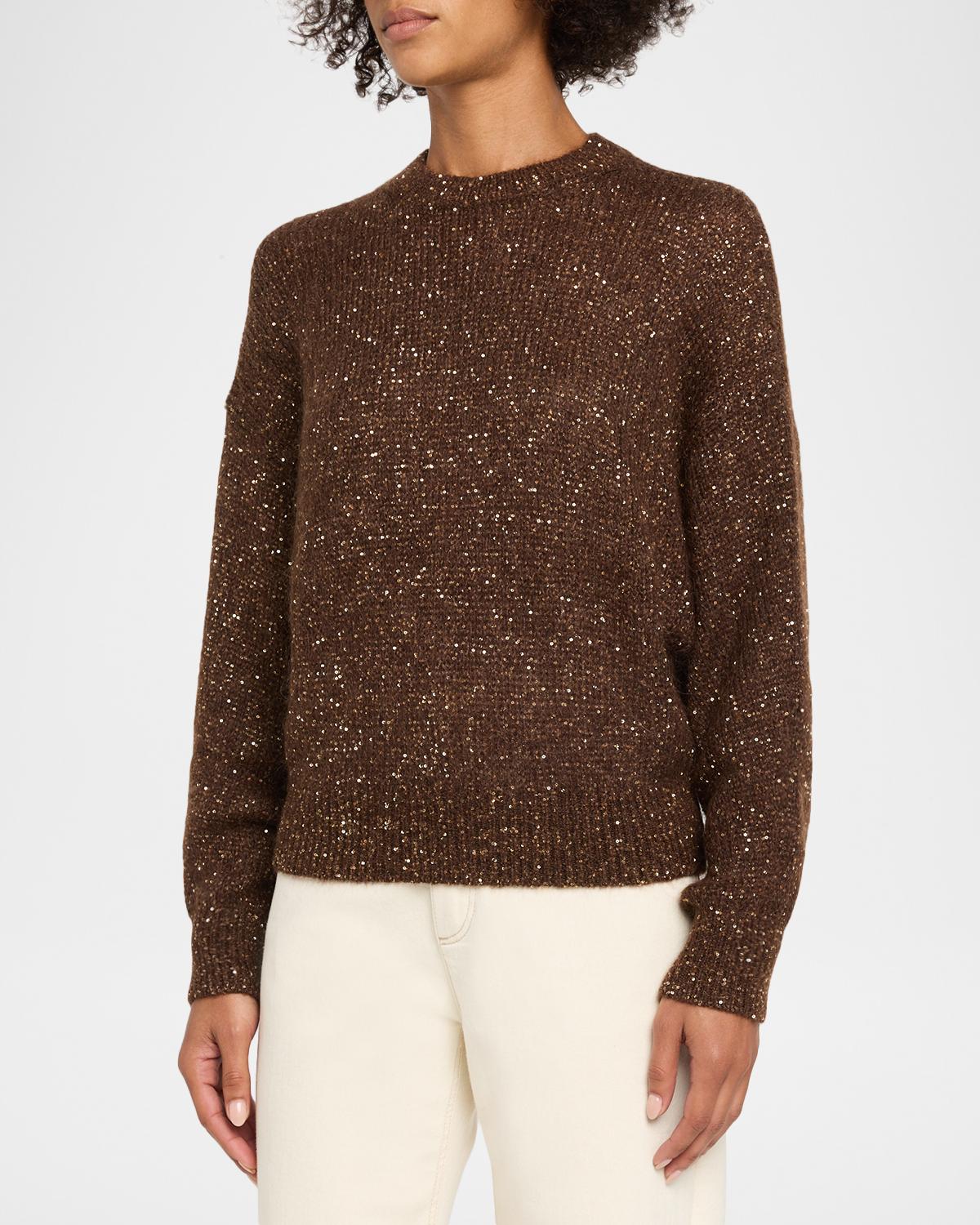 Diamante Wool Crewneck Sweater - thumbnail 4