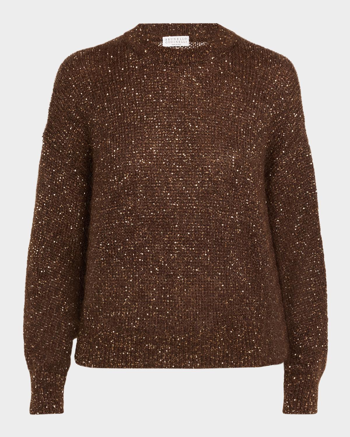 Diamante Wool Crewneck Sweater