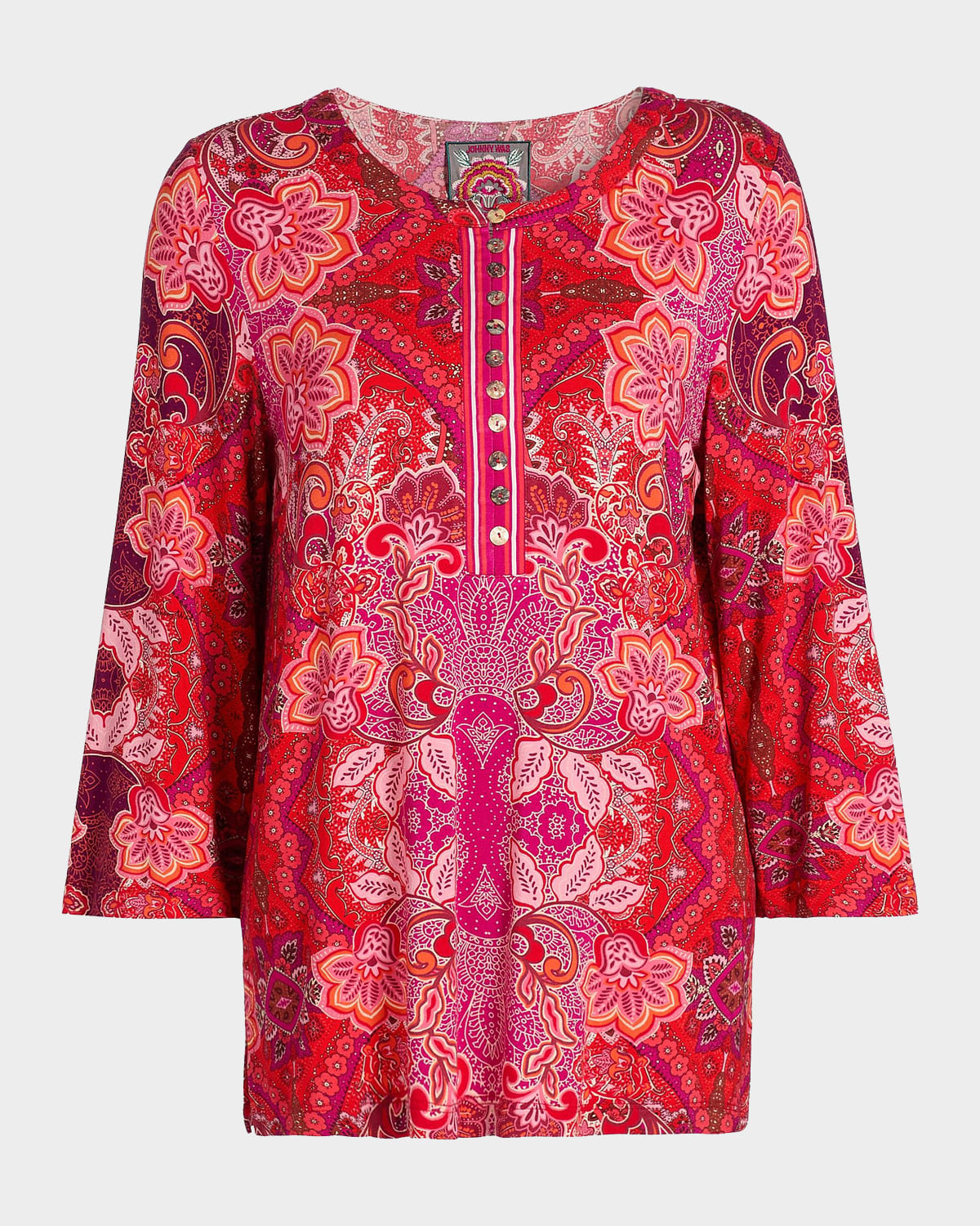 Johnny Was The Janie Floral-Print Favorite Top | Neiman Marcus