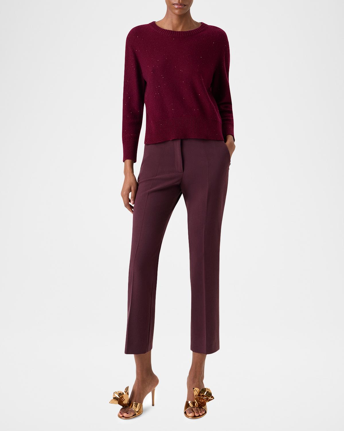 Cashmere Micro Sequin Knit Sweater - thumbnail 2
