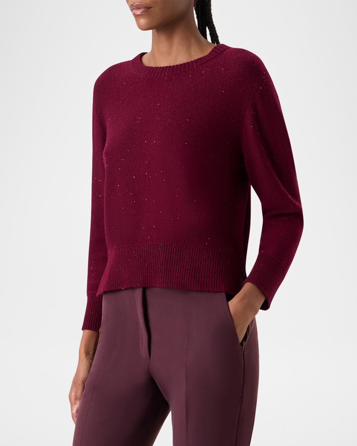 Cashmere Micro Sequin Knit Sweater - thumbnail 4