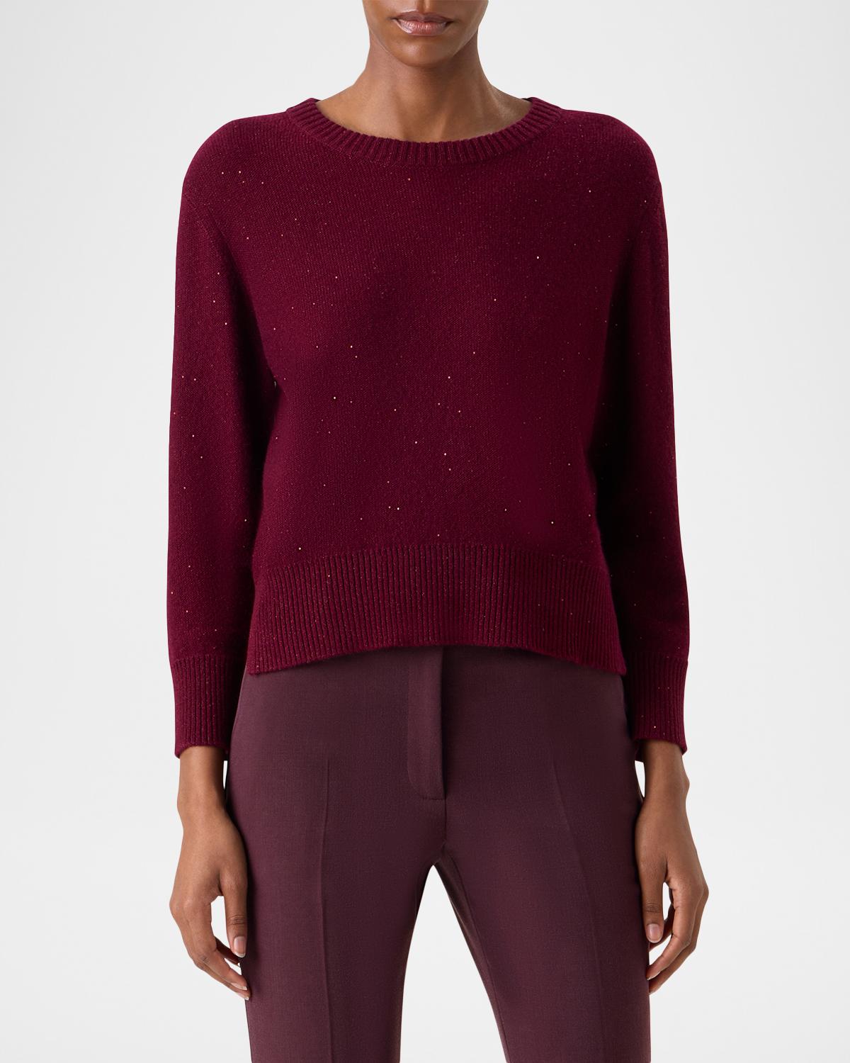 Cashmere Micro Sequin Knit Sweater - thumbnail 5