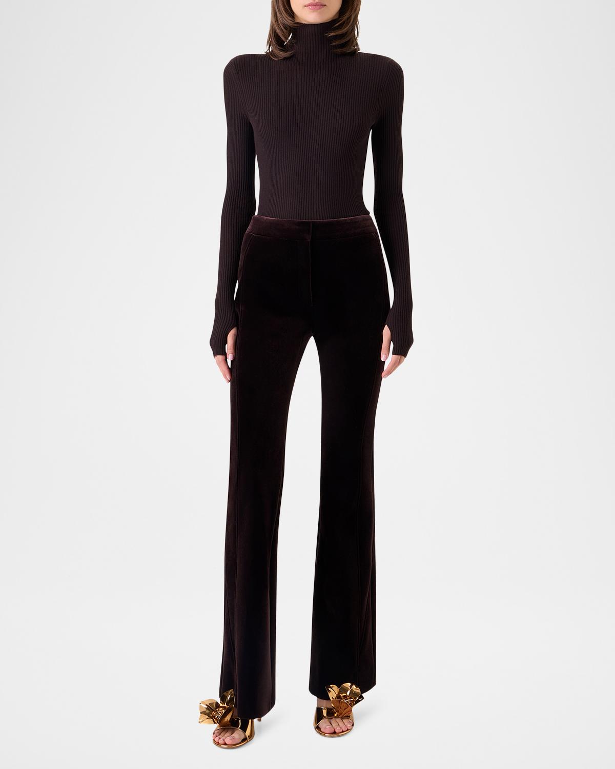 Cashmere and Silk Ribbed Turtleneck Sweater - thumbnail 2