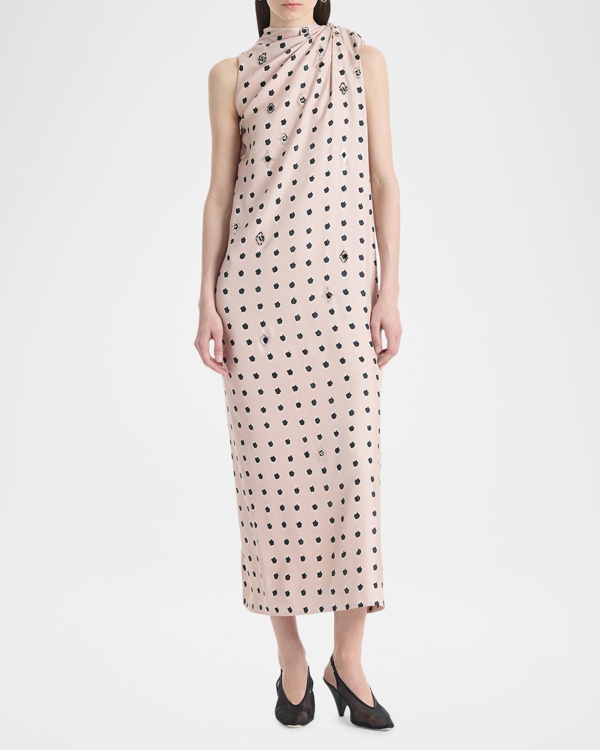 Jackie Embellished Silk Dress - thumbnail 2