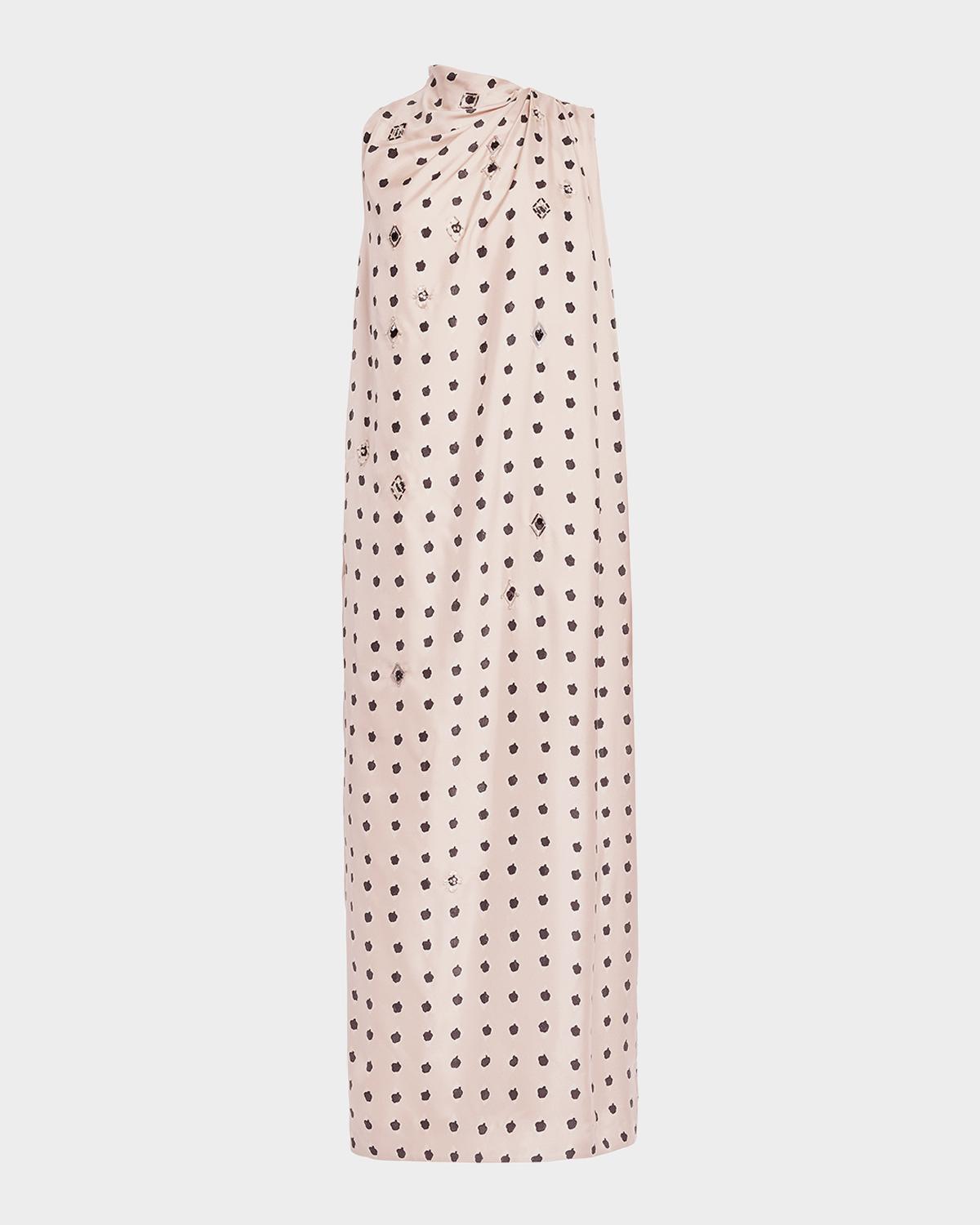 Jackie Embellished Silk Dress