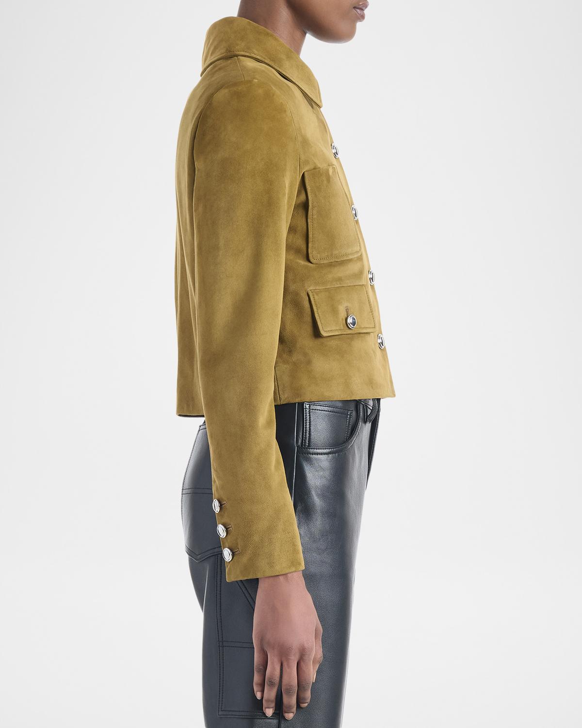 Astley Single-Breasted Suede Jacket - thumbnail 5