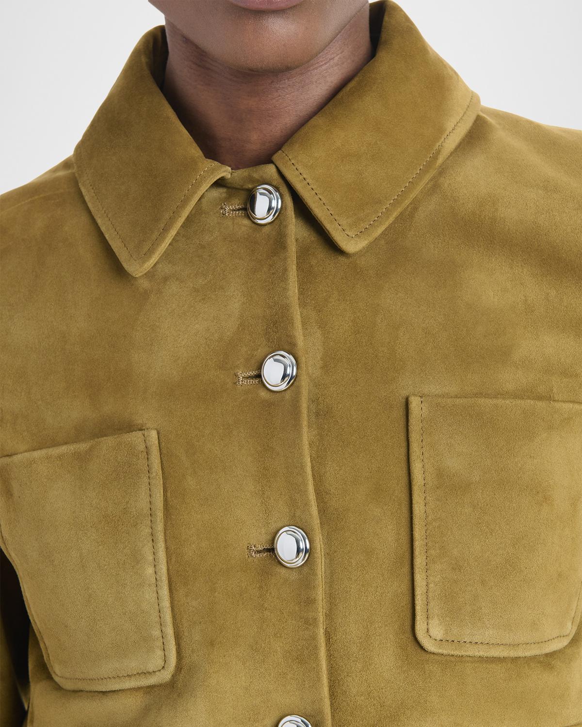 Astley Single-Breasted Suede Jacket - thumbnail 6