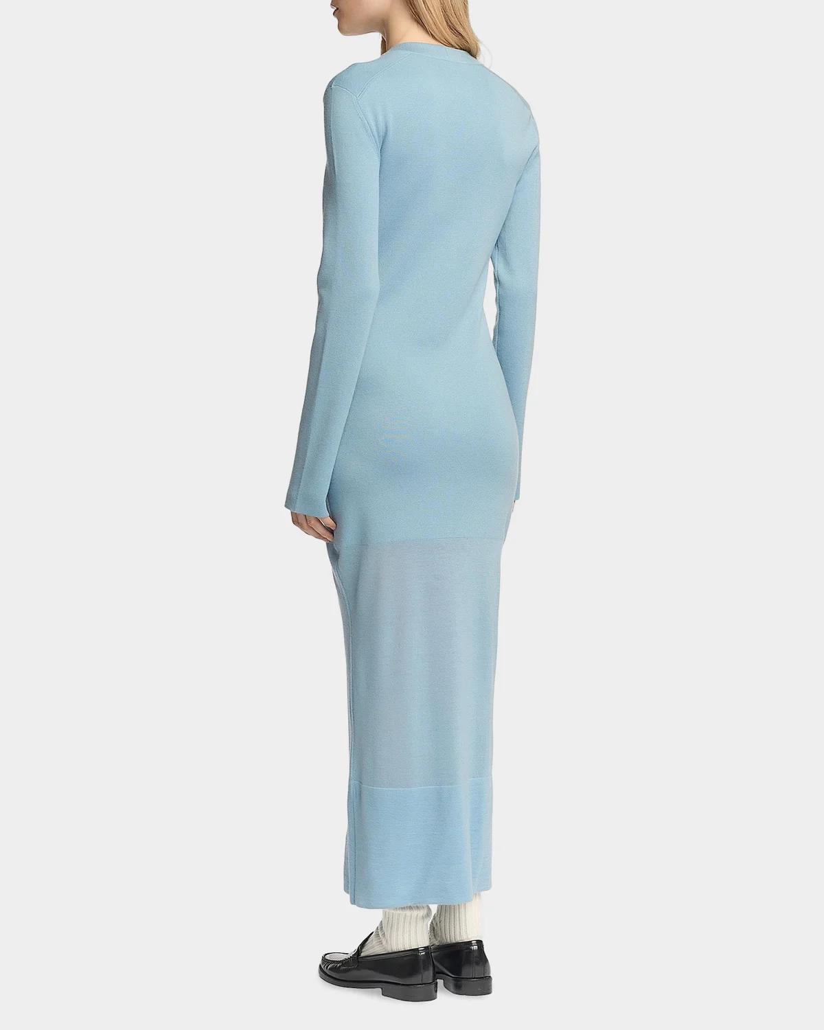 Cashmere Sheer Panel Sweaterdress - thumbnail 3