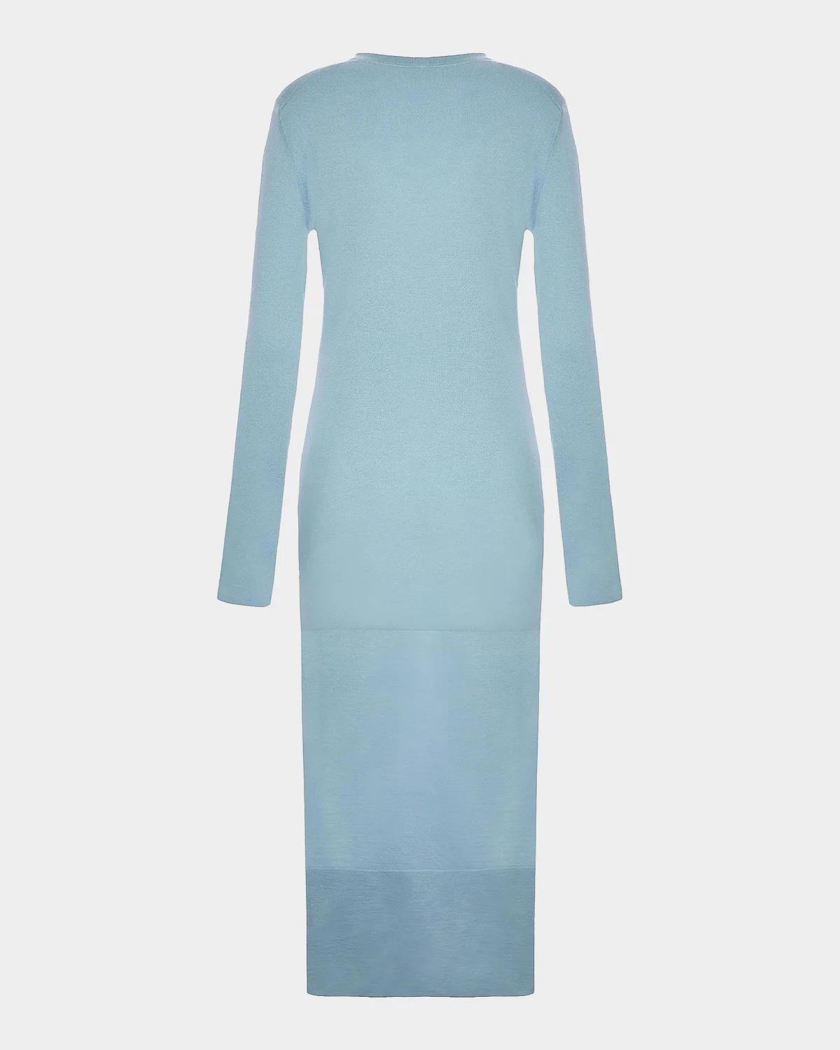 Cashmere Sheer Panel Sweaterdress - thumbnail 6