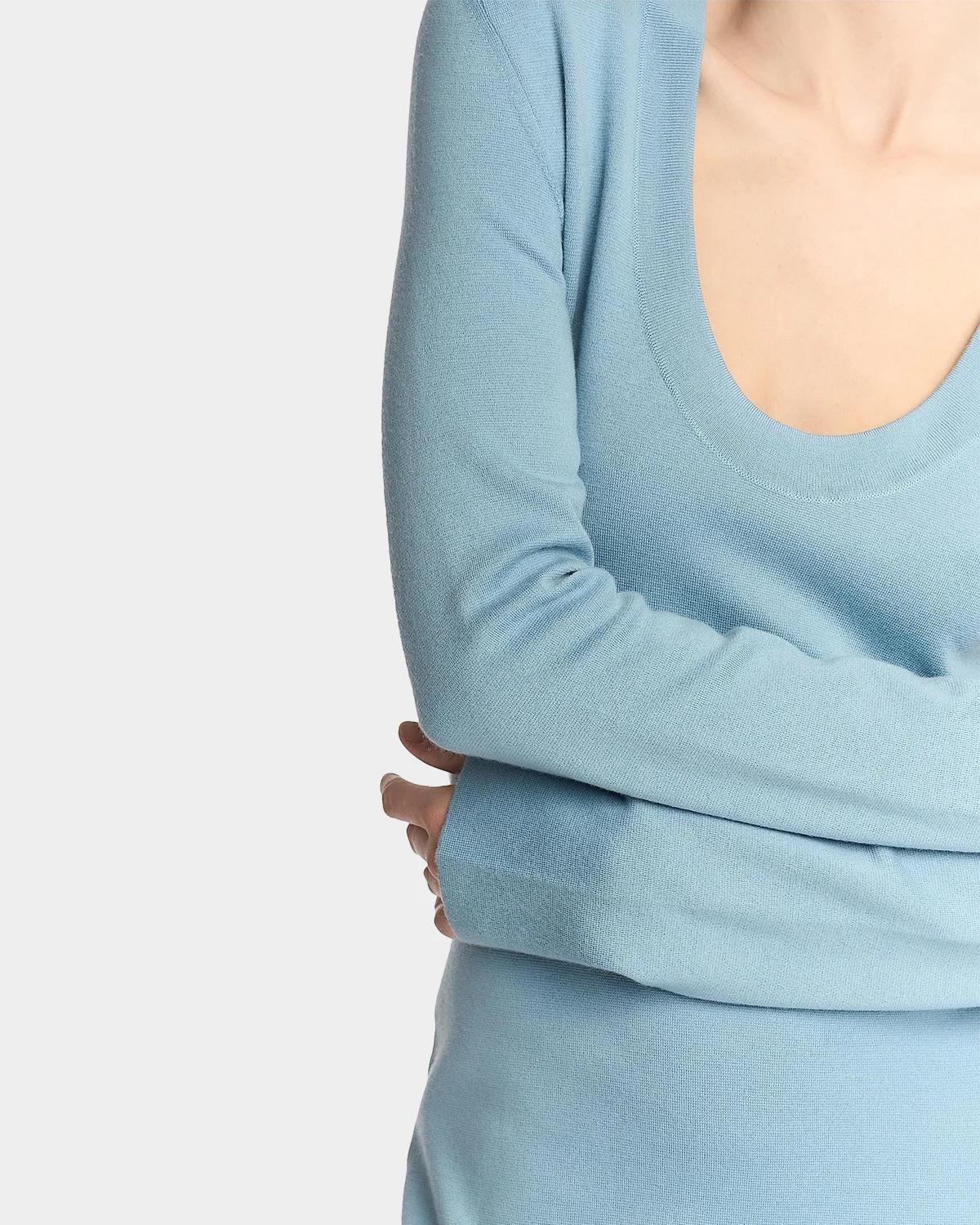 Cashmere Sheer Panel Sweaterdress - thumbnail 5