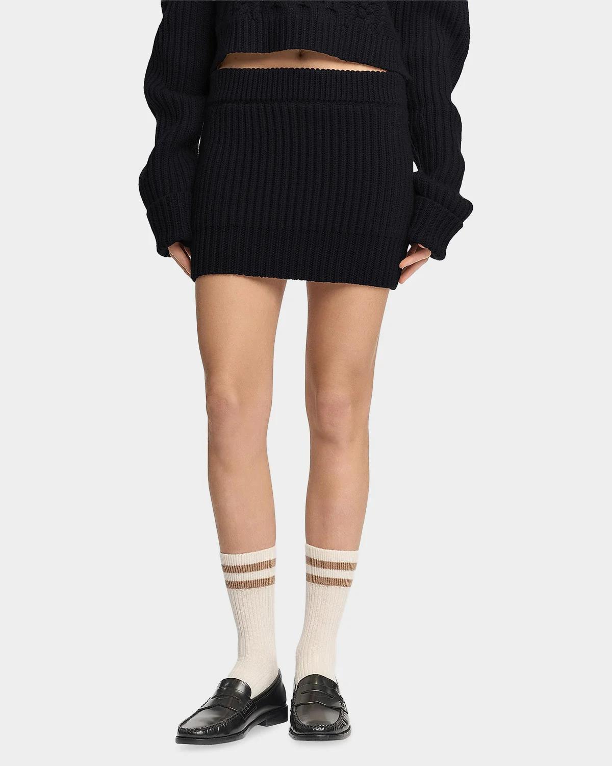 Rib-Knit Cashmere Miniskirt - thumbnail 10