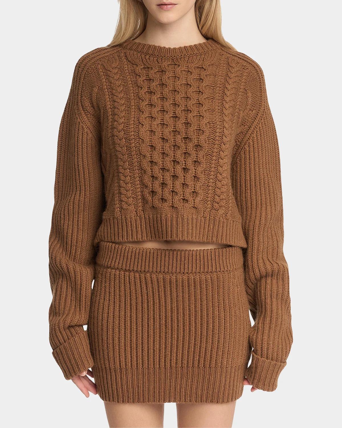 Cable-Knit Cashmere Sweater - thumbnail 9