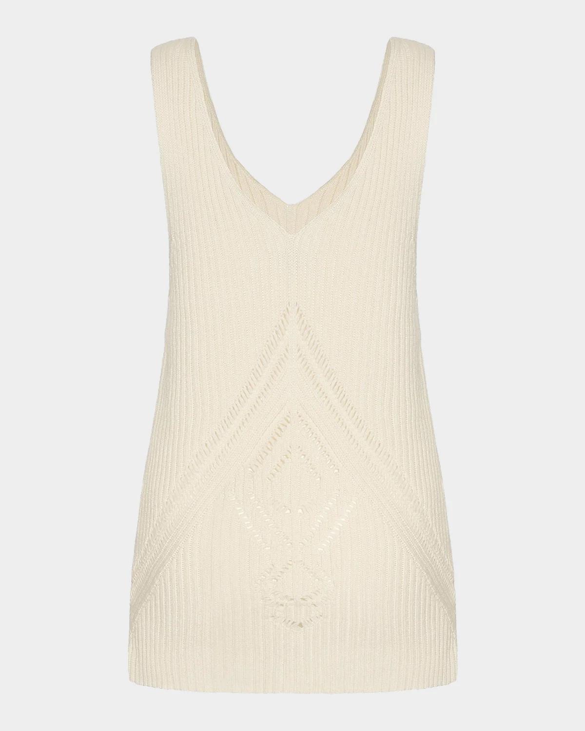 V-Neck Cashmere Minidress - thumbnail 2