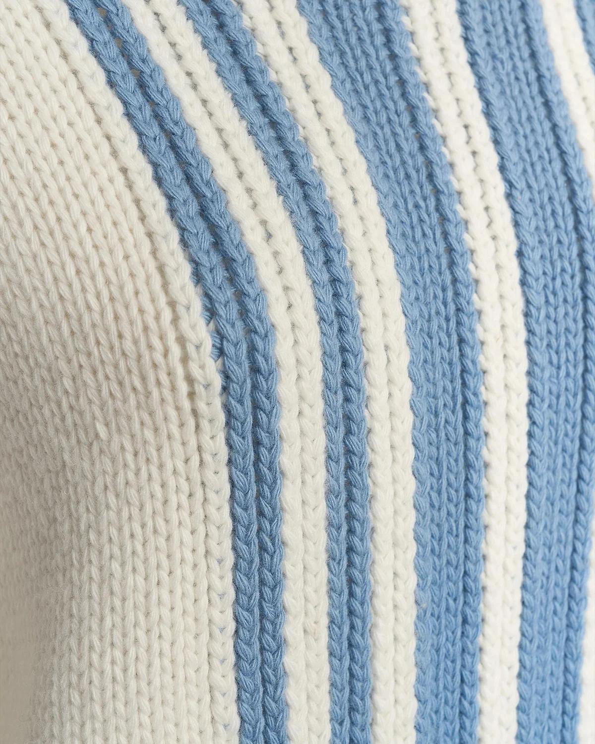 Striped Wool-Cashmere Oversized Turtleneck - thumbnail 5
