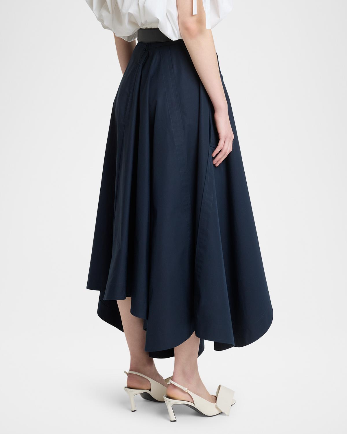 Asymmetric Handkerchief Midi Flare Skirt - thumbnail 3