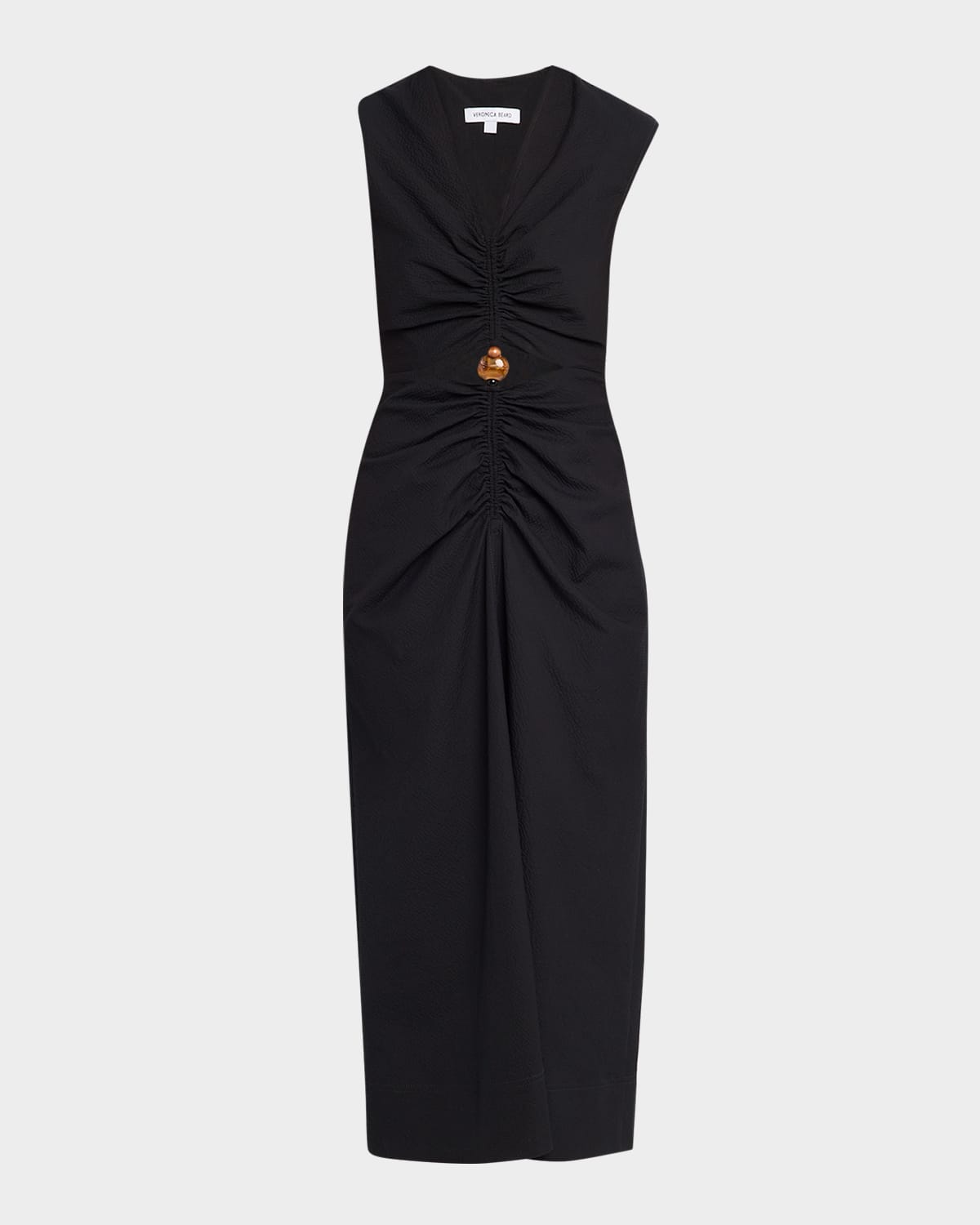 Veronica Beard Marisabel Cutout Crepe Midi Dress | Neiman Marcus