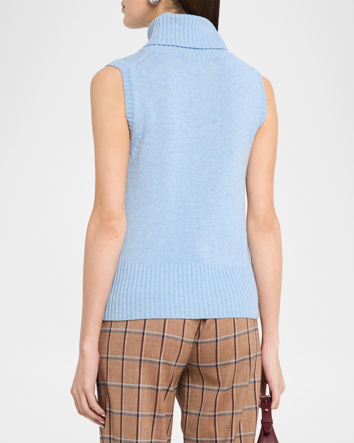 Mazzy Brushed Cashmere Sleeveless Sweater - thumbnail 3