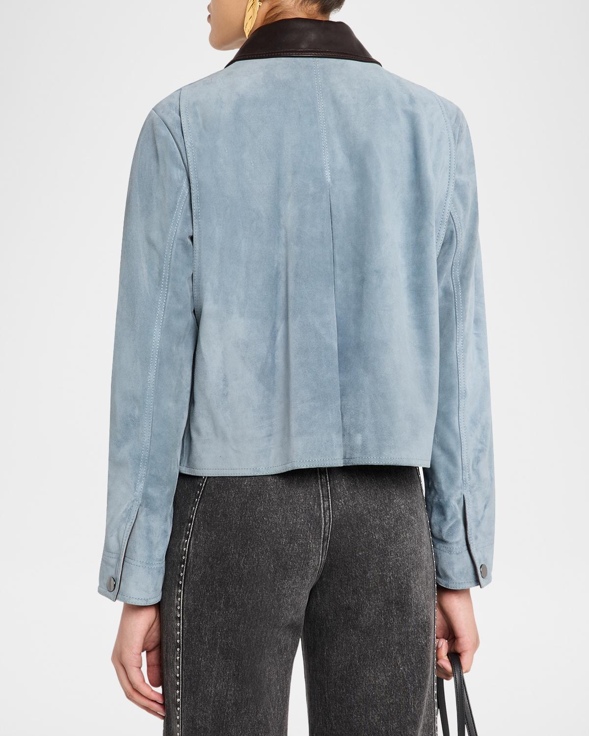 Walters Cropped Suede Jacket - thumbnail 3