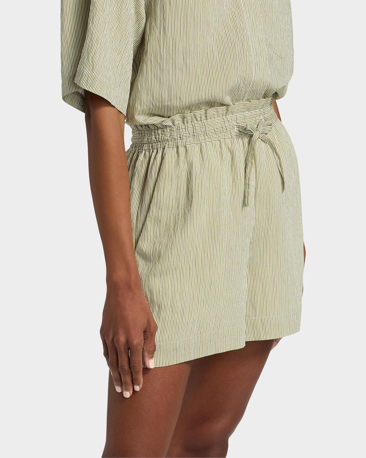Belen Striped Shirting Shorts - thumbnail 6