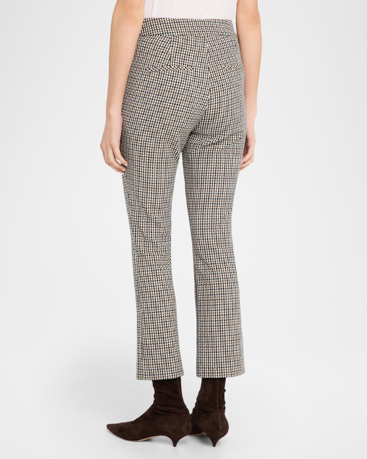 Arte Check Plaid Kick-Flare Pants - thumbnail 3