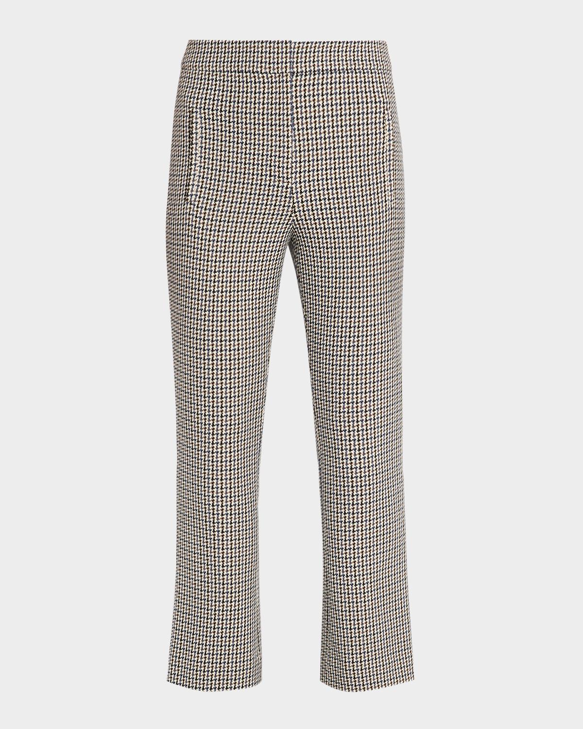 Arte Check Plaid Kick-Flare Pants